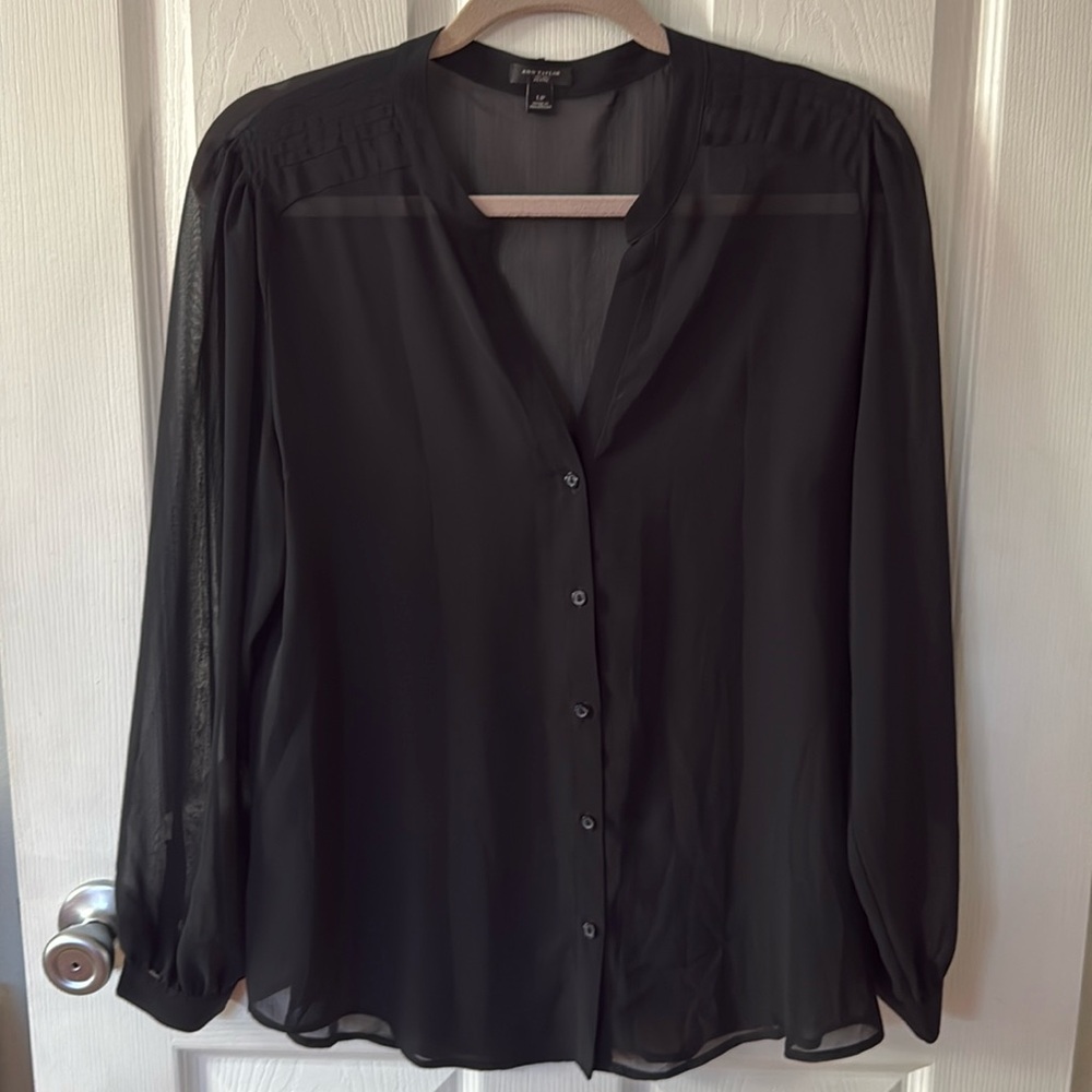 Beautiful black see thru blouse